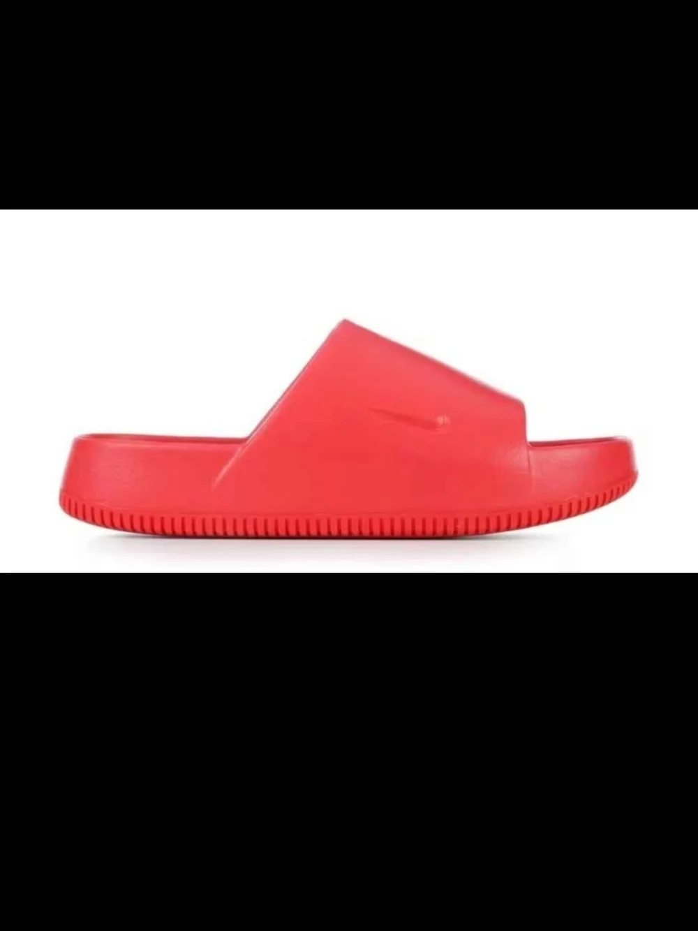 Nike Men's Red Slip-On Slide Sandals
